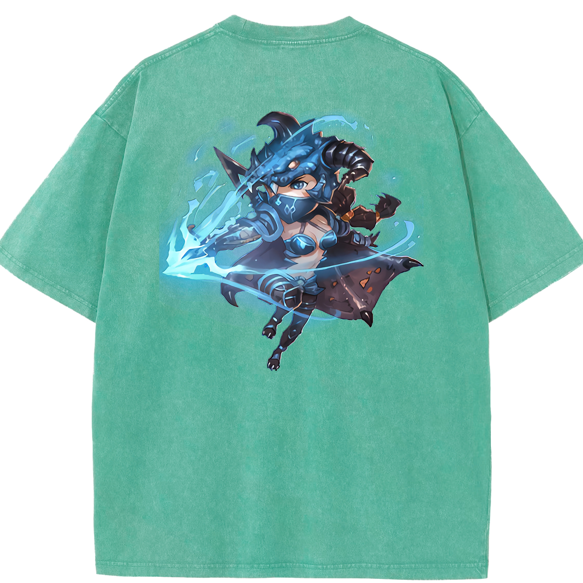 リーグ・オブ・レジェンド League of Legends LOL 綿100% ヴィンテージ風 半袖Tシャツ（背面プリント）